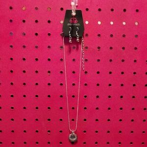 Necklace with matching earrings